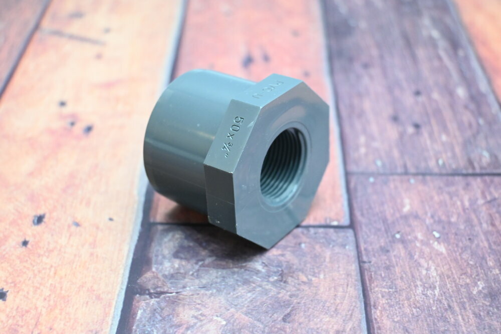 PVC Reduzierstück Klebestutzen x IG 63mm x 3/4" PN16