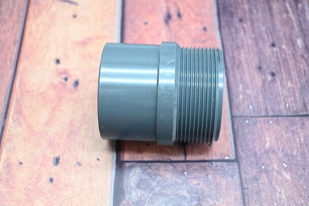 PVC Übergangsnippel, Klebemuffe x AG 50mm x 2" PN16