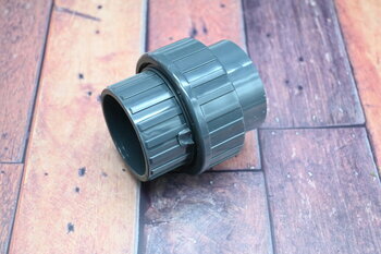 PVC 3/3 Verschraubung,Klebemuffe x Klebemuffe 50mm PN16