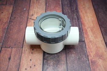 PVC/ABS Rückschlagklappe mit Feder Klebemuffe 50mm